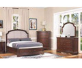 GLADSTONE QUEEN 5 PIECE (DRESSER) BEDROOM SUITE - BROWN