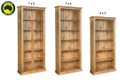 DOUBLEBAY (AUSSIE MADE) HIGHLINE BOOKCASE WITH 70mm FACINGS COLLECTION - ASSORTED COLOURS - STARTING FROM $599