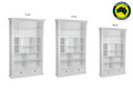 HERALDY (AUSSIE MADE) HIGHLINE BOOKCASE COLLECTION - ASSORTED PAINTED COLOURS - STARTING FROM $1199