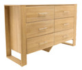 CLARK 6 DRAWER TALLBOY - NATURAL OAK