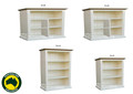 COLONIAL (AUSSIE MADE) LOWLINE BOOKCASE COLLECTION - ASSORTED PAINTED COLOURS - STARTING FROM $499