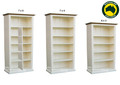 COLONIAL (AUSSIE MADE) HIGHLINE BOOKCASE COLLECTION - ASSORTED PAINTED COLOURS - STARTING FROM $799