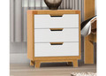 AVALON (AUSSIE MADE) 3 DRAWER BEDSIDE - TASSIE OAK COMBINATION - 2 TONE - ASSORTED COLOURS