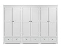 TORRIDGE (AUSSIE MADE) 6 DOOR / 12 DRAWER WARDROBE - 2100(H) x 3150(W) x 520(D) - (2 SECTIONS) - ASSORTED PAINTED COLOURS