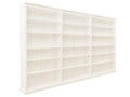 MUDGEE (AUSSIE MADE) HIGHLINE BOOKCASE - 2100(H) x 2700(W) - (3 SECTIONS) PIGEON PAIRED - ASSORTED PAINTED COLOURS