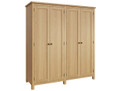 EMINENCE (AUSSIE MADE) ALL HANGING WARDROBE - 1800(H) x 1800(W) x 540(D) - TASSIE OAK COMBINATION - ASSORTED STAINED COLOURS