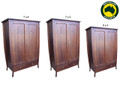 MONTERAY (AUSSIE MADE) 2 DOOR / 2 DRAWER  WARDROBE COLLECTION - ASSORTED STAINED COLOURS - STARTING FROM $1299