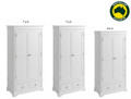 TORRIDGE (AUSSIE MADE) 2 DOOR 2 DRAWER WARDROBE COLLECTION - ASSORTED PAINTED COLOURS - STARTING FROM $1499