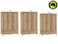 ROBINHOOD (AUSSIE MADE) LARGE 3 DOOR / 2 DOOR WARDROBE COLLECTION - TASSIE OAK COMBINATION - ASSORTED STAINED COLOURS - STARTING FROM $2199
