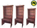 LEVI (AUSSIE MADE) DESK WITH HUTCH COLLECTION - ASSORTED STAINED COLOURS - STARTING FROM $999