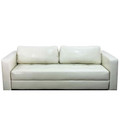 TOKYO (DA92) LEATHERETTE SOFA BED - SHINY WHITE