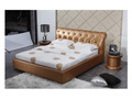 QUEEN LANSLEBOURG LEATHERETTE BED (A9026) - ASSORTED COLOURS