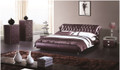 KING LANCASTER LEATHERETTE BED (A9928) - ASSORTED COLOURS