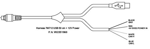 Open USB and 12v Harness