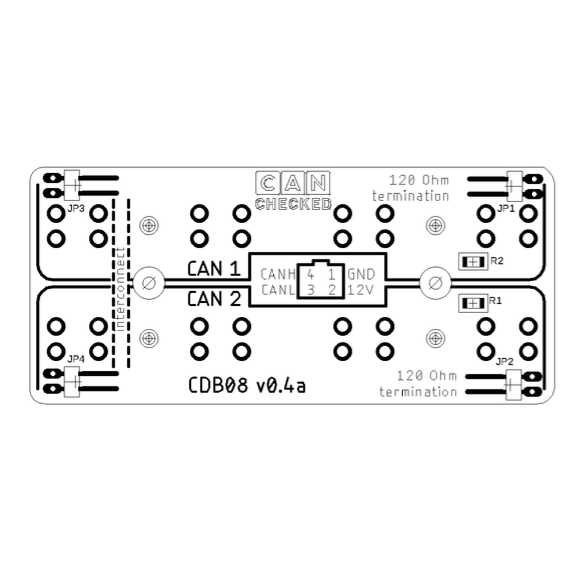 Esta placa bem concebida permite-lhe utilizar jumpers físicos para ativar a resistência de 120 ohm incorporada e funcionar como 2 barramentos com 4 portas cada ou 1 barramento com 8 portas.