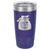 Polar Camel 20 oz. Purple Ringneck Vacuum Insulated Tumbler w/Clear Lid