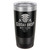 Polar Camel 20 oz. Black Ringneck Vacuum Insulated Tumbler w/Lid & Silver Ring