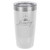 Polar Camel 20 oz. White Ringneck Vacuum Insulated Tumbler w/Clear Lid