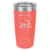 Polar Camel 20 oz. Coral Ringneck Vacuum Insulated Tumbler w/Clear Lid