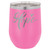 Polar Camel 12 oz. Pink Vacuum Insulated Stemless Wine Tumbler w/lid
