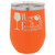 Polar Camel 12 oz. Orange Vacuum Insulated Stemless Wine Tumbler w/Lid