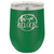 Polar Camel 12 oz. Green Vacuum Insulated Stemless Wine Tumbler w/Lid