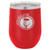 Polar Camel 12 oz. Red Vacuum Insulated Stemless Tumbler w/Lid