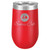 Polar Camel 16 oz. Red Vacuum Insulated Stemless Tumbler w/Lid
