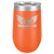 Polar Camel 16 oz. Orange Vacuum Insulated Stemless Tumbler w/Lid