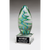 Egg Shaped Art Glass Award - Blue & Green