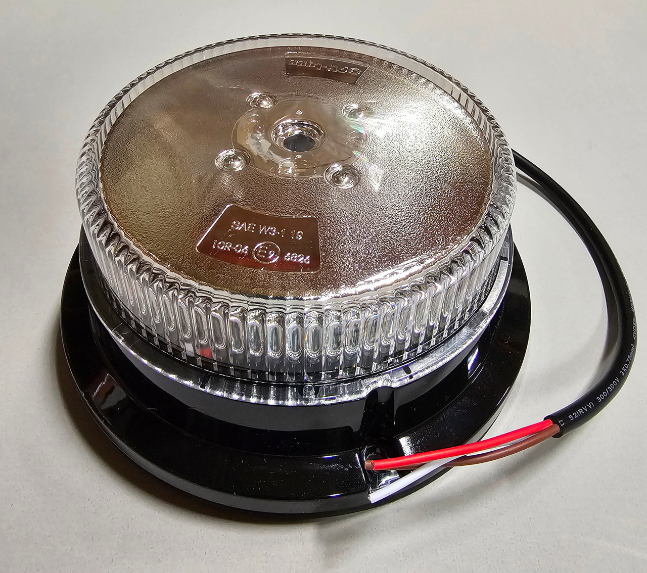 100BC0003, Opti-Luxx Low Profile Clear LED Strobe Beacon