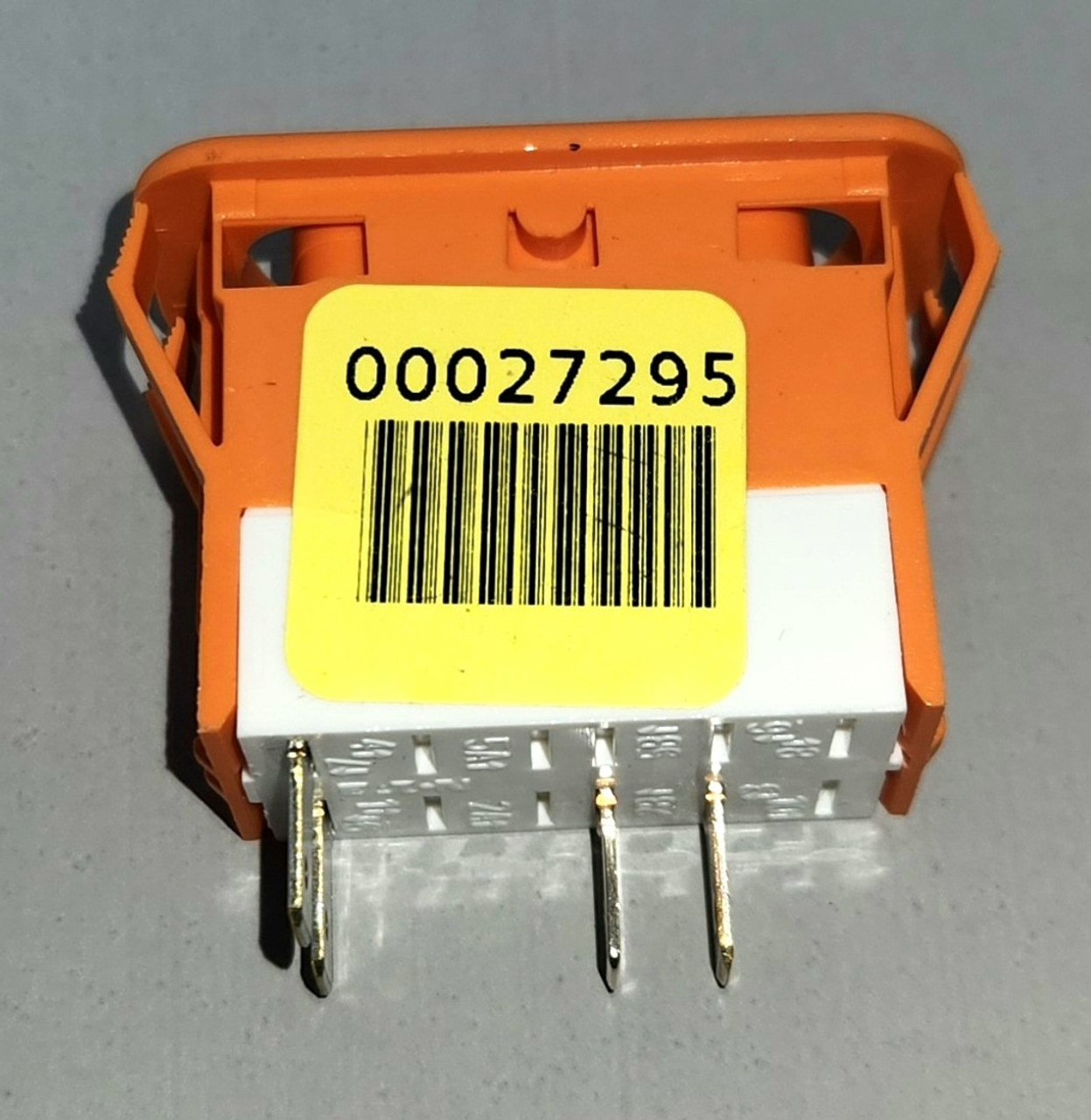 0027295, Bluebird Amber / Orange Switch Base 4 Terminal (Off-Momentary On)