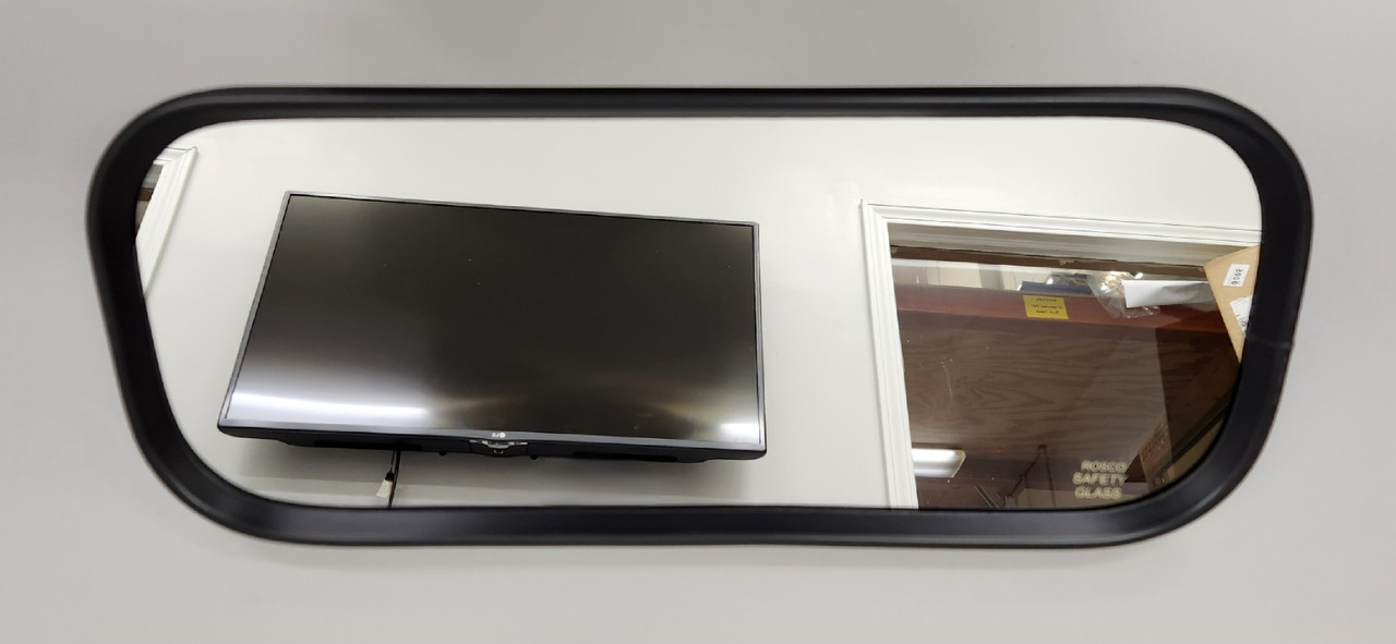 530, 6 x 16 Flat Black Interior Safety Glass