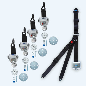 Q-10008, Q-Straint QRT-360 Series Retractor System with Occupant Restraint (Slide "N Click) Q-10008, Q-Straint QRT-360 Series Retractor System with Occupant Restraint (Slide "N Click)