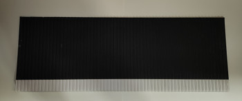 13" X 37",  Profusion Step Well Tread  Ribbed, Black with White Nosing 13" X 37",  Profusion Step Well Tread  Ribbed, Black with White Nosing