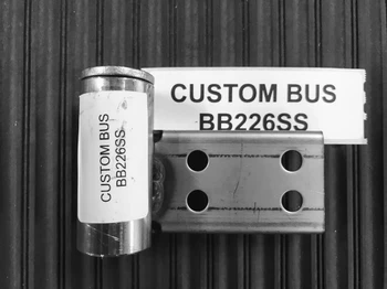 BB226SS, Custom Bus Bluebird Door Hinge (Rear Left) Tube Style