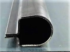 BB275C, Custom Bus Blue Bird Channel/Post Fits BB275 style Door Bottoms. 21" Lengths. Conventional and Transit