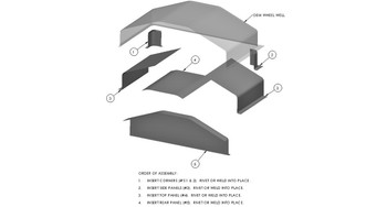 C2-WW55, Custom Bus Thomas Wheel Well Repair Kit C2-WW55, Custom Bus Thomas Wheel Well Repair Kit