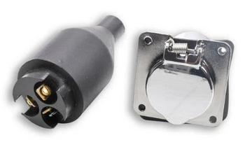 8605688, ZeroStart Heavy Duty 4-Hole Chrome Plated Weatherproof Field-Wired Receptacle, 120 Volts 8605688, ZeroStart Heavy Duty 4-Hole Chrome Plated Weatherproof Field-Wired Receptacle, 120 Volts