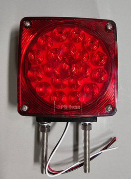 100CT0007, Opti-Luxx LED Dual Face Turn Signal ROAD Side Mount "Lollipop Light" / Yellow and Red 100CT0007, Opti-Luxx LED Dual Face Turn Signal ROAD Side Mount "Lollipop Light" / Yellow and Red