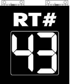 RCXL-H2R, Reflective Image Route Changer XL 2 Digit w/Hinge - Route # RCXL-H2R, Reflective Image Route Changer XL 2 Digit w/Hinge - Route #