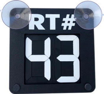 RCXL-SC2R, Reflective Image Route Changer XL - 2 Digit Suction Cup - Route # RCXL-SC2R, Reflective Image Route Changer XL - 2 Digit Suction Cup - Route #