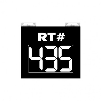 RCXL-H3R, Reflective Image Route Changer XL 3 Digit Hinged - Route # RCXL-H3R, Reflective Image Route Changer XL 3 Digit Hinged - Route #