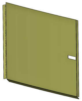 C2-232, Custom Bus  Battery Box Door with Stainless Steel Hinge C2-232, Custom Bus  Battery Box Door with Stainless Steel Hinge