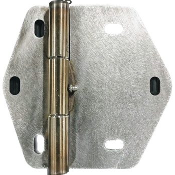 BB127SSA, Custom Bus Emergency Door Hinge with offset holes - SS