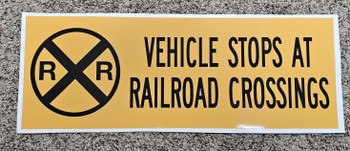 SB995, Railroad Crossing - Black on Yellow  SB995, Railroad Crossing - Black on Yellow