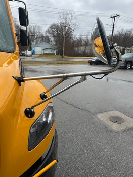 ASY5523, Drivers Side SS Cross View Heated Arm Assembly, Thomas C2 2024+ ASY5523, Drivers Side SS Cross View Heated Arm Assembly, Thomas C2 2024+