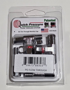 QP-0095F, Quick Pressure - 95PSI Flow Through Tire Pressure Monitor Cap (4 pack)  QP-0095F, Quick Pressure - 95PSI Flow Through Tire Pressure Monitor Cap (4 pack)