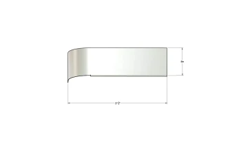 CO-301L, Collins Rear Lower Tag Panel to Bumper Left