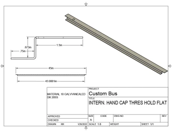 INAT113,  Handicap Door Frame Threshold Repair Cap